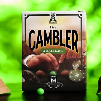 THE GAMBLER / THREE SHELL GAME (Gimmicks and Instructions) by Apprentice Magic  - Trick