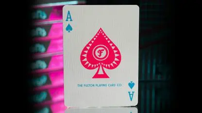 FULTONS Arcade TRON Edition Pink and Blue Foil Playing Cards - Image 3