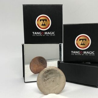 Copper Silver Coin (Half Dollar/English Penny) (D0060) by Tango - Trick