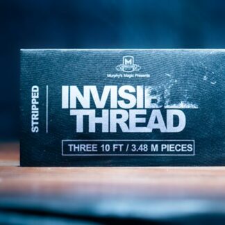 Invisible Thread Stripped 3/10 (3 pieces 10 feet each) by Murphys Magic Supplies - Trick