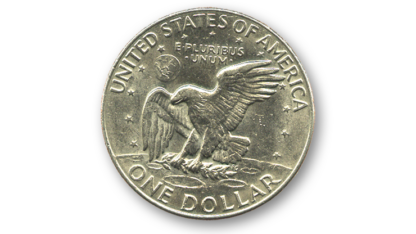 Eisenhower Dollar (Single Coin Ungimmicked) - Trick - Image 2