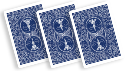 Bicycle Playing Cards 809 Mandolin Blue by USPCC - Image 2