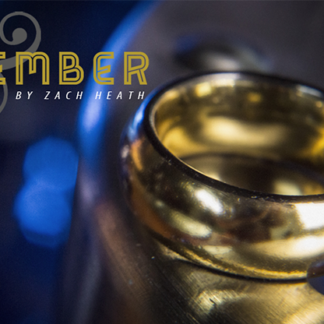 Ash and Ember Gold Curved Size 9 (2 Rings) by Zach Heath  - Trick