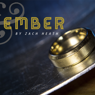 Ash and Ember Gold Beveled Size 10 (2 Rings) by Zach Heath  - Trick