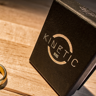 Kinetic PK Ring (Gold) Curved size 8 by Jim Trainer - Trick