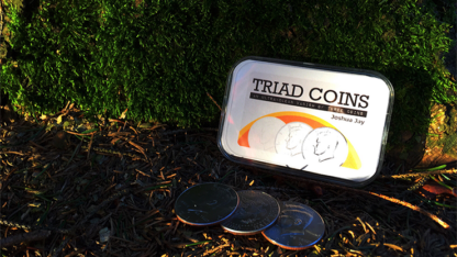 Triad Coins (Half Dollar) by Joshua Jay and Vanishing Inc.