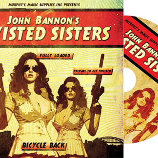 Twisted Sisters 2.0 (Gimmicks and Online Instructions) Bicycle Back by John Bannon - Trick