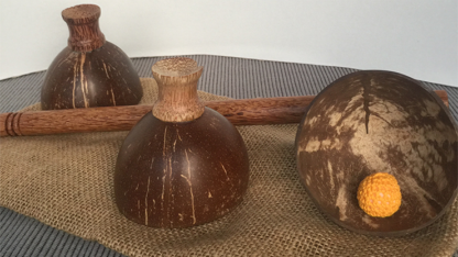 Cheppum Panthum Coconut Shell Cups and Wand set by Gary Kosnitzky - Trick - Image 3