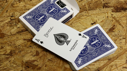 Bicycle Maiden Back (Blue) by US Playing Card Co - Image 5