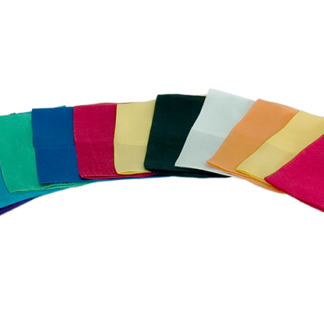 Silks 12 inch 12 Pack (Assorted) Magic by Gosh - Trick