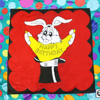Bag to Happy Birthday Silk (36 inch  x 36 inch) by Mr. Magic - Trick
