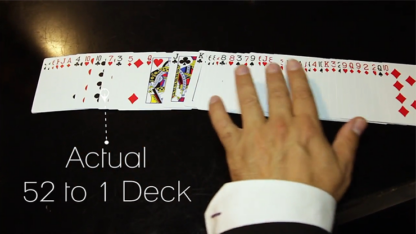 The 52 to 1 Deck Blue (Gimmicks and Online Instructions) by Wayne Fox and David Penn - Trick - Image 2