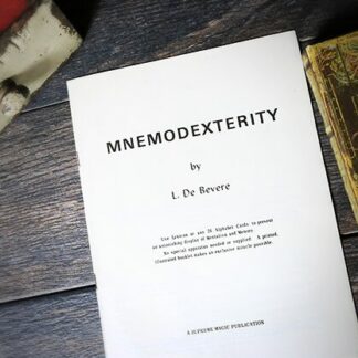 Mnemodexterity by L. De Bevere - Book