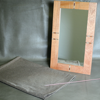 Flexible Mirror/Needle Through Mirror by Tony Karpinski