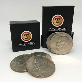 Perfect Shell Coin Set Eisenhower Dollar (Shell and 4 Coins D0202) by Tango Magic - Trick