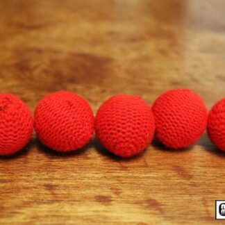 Crochet 5 Ball combo Set (1"/Red) by Mr. Magic - Trick
