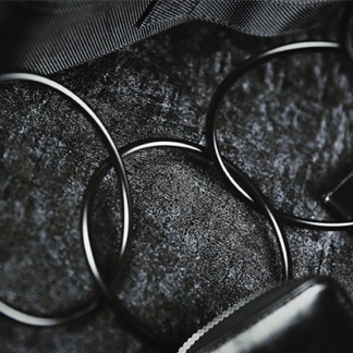4" Linking Rings (Black) by TCC - Trick