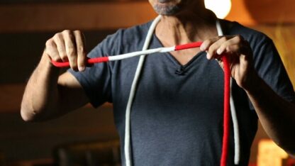 Amazing Acrobatic Knot with extra knot Red and White (Gimmicks and Online Instructions) by Daryl - Trick - Image 4