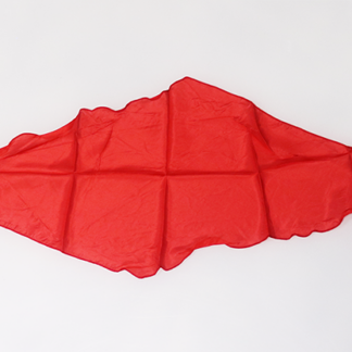 Diamond Cut Silk 12 inch (RED) Magic by Gosh - Trick