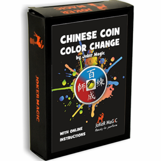 Chinese Coin Color Change (Gimmicks and Online Instructions) by Joker Magic - Trick