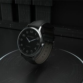 Infinity Watch V3 - Silver Case Black Dial / PEN Version (Gimmick and Online Instructions) by Bluether Magic - Trick
