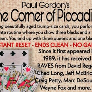 The Corner of Piccadilly (Trump Size plus online instruction) by Paul Gordon - Trick