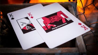 Sinis (Raspberry and Black) Playing Cards by Marc Ventosa - Image 5