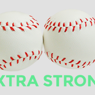 Strong Chop Cup Balls White Leather (Set of 2) by Leo Smetsers - Trick