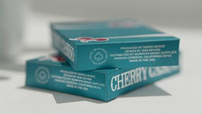 Cherry Casino (Tropicana Teal) Playing Cards by Pure Imagination Projects - Image 2