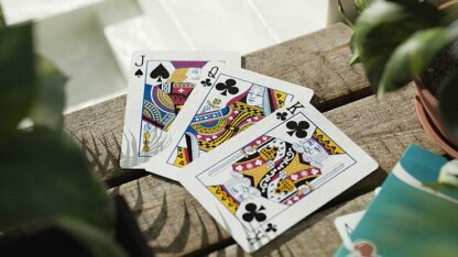 Cherry Casino (Tropicana Teal) Playing Cards by Pure Imagination Projects - Image 5