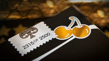 Limited Edition Cherry Casino (Monte Carlo Black and Gold) Numbered Seals Playing Cards by Pure Imagination Projects - Image 2