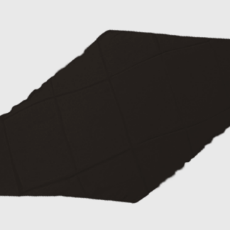 Diamond Cut Silk 18 inch (Black) by Magic By Gosh - Trick