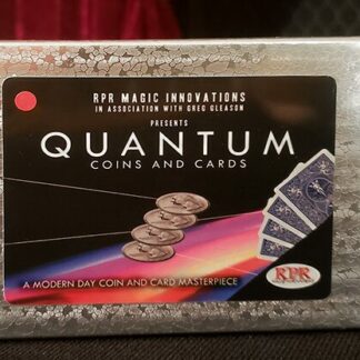 Quantum Coins (US Quarter Blue Card) Gimmicks and Online Instructions by Greg Gleason and RPR Magic Innovations