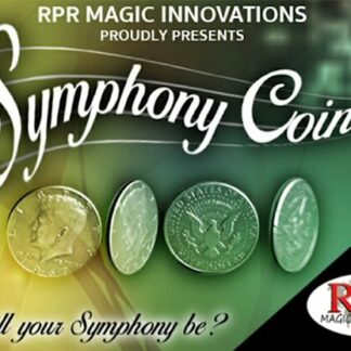 Symphony Coins (US Quarter) Gimmicks and Online Instructions by RPR Magic Innovations - Trick