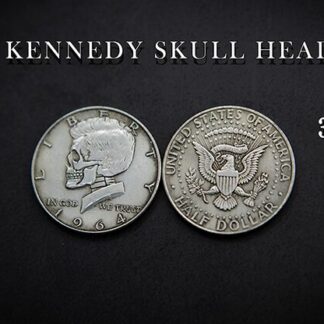 KENNEDY SKULL HEAD COIN by Men Zi  Magic