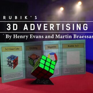 Rubik's Cube 3D Advertising (Gimmicks and Online Instructions) by Henry Evans and Martin Braessas - Trick