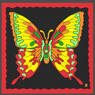 Rice Symphony Silk 36" (Butterfly) by Silk King Studios - Trick