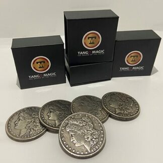 Replica Morgan Expanded Shell plus 4 coins (Gimmicks and Online Instructions) by Tango Magic - Trick