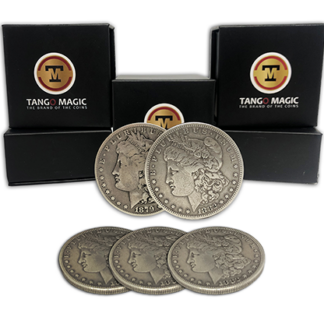 Replica Morgan TUC plus 3 coins (Gimmicks and Online Instructions) by Tango Magic - Trick