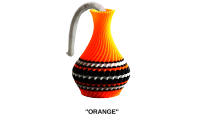 The American Prayer Vase Genie Bottle ORANGE by Big Guy's Magic- Trick - Image 2