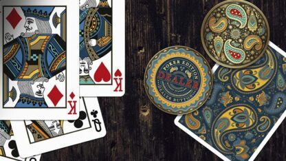 Paisley Poker Blue Playing Cards by by Dutch Card House Company - Image 3
