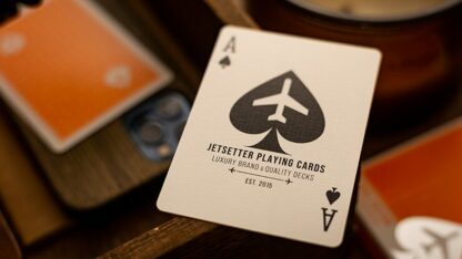 Lounge Edition in Hangar (Orange)  by Jetsetter Playing Cards - Image 2