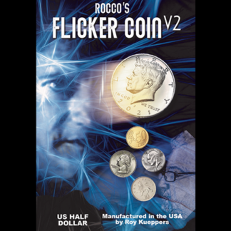 FLICKER COIN V2 (Half) by Rocco - Trick