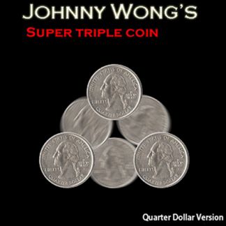 Super Triple Coin QUARTER (with DVD) by Johnny Wong - Trick