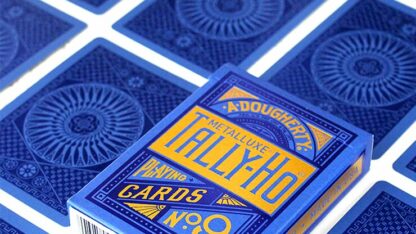 Tally Ho Blue (Circle) MetalLuxe Playing Cards by US Playing Cards - Image 2
