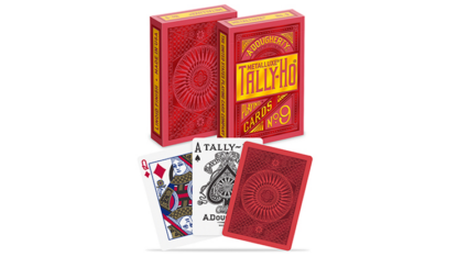 Tally-Ho Red (Circle) MetalLuxe Playing Cards by US Playing Cards - Image 3