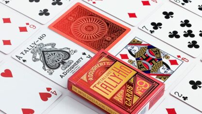 Tally-Ho Red (Circle) MetalLuxe Playing Cards by US Playing Cards - Image 4