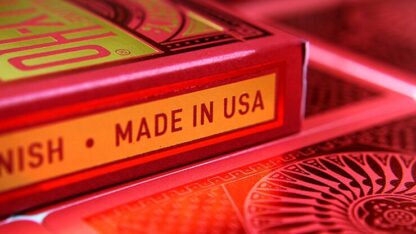 Tally-Ho Red (Circle) MetalLuxe Playing Cards by US Playing Cards - Image 6