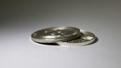 Bit Coin Shell (Silver) by SansMinds Creative Lab - Trick - Image 3