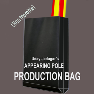 APPEARING POLE BAG BLACK (Gimmicked / No Tear) by Uday Jadugar - Trick